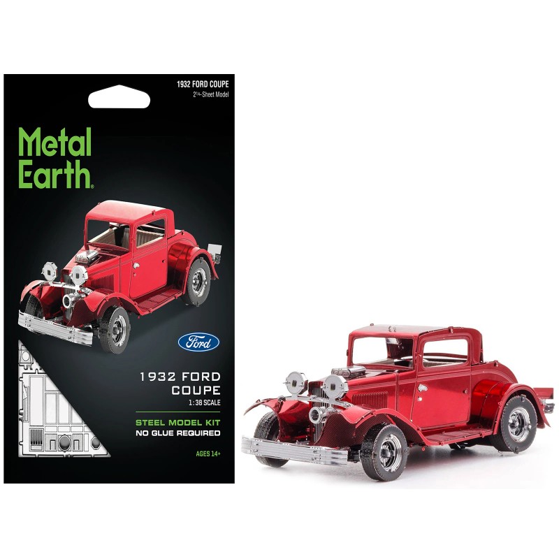 DCD Model Kit 1932 Ford Coupe in Red Moderate Difficulty