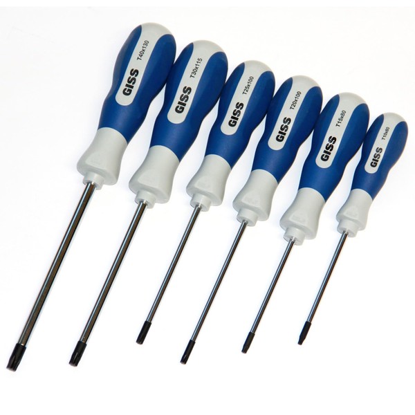 sopomarkt24 Torx Screwdriver Set 6-Piece TX Screwdriver T10-T40 Tool Made
