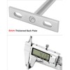 QWORK® Pack of 8 Invisible Shelf Brackets - 75 mm