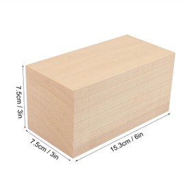 GNIEMCKIN 4 Pack Basswood Carving Blocks, 6x3x3 Inches Basswood Blocks for Beginner to Advanced Carvers, Ideal for DIY Projects and Gifts, Soft and Smooth, Easy Whittling and Carving