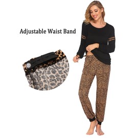 Ekouaer Maternity Pajama Set Nursing Pjs Women Breastfeeding Pregnancy Postpartum Clothes Long Sleeve Top & Pant with Pockets