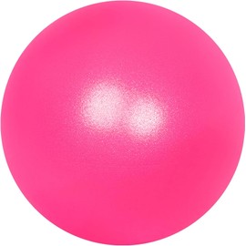 Pilates Ball 9 Inch Small Exercise Ball Mini Yoga Ball Workout Balls for Stability, Barre, Fitness, Bender, Core Training, Improves Balance (Pink)