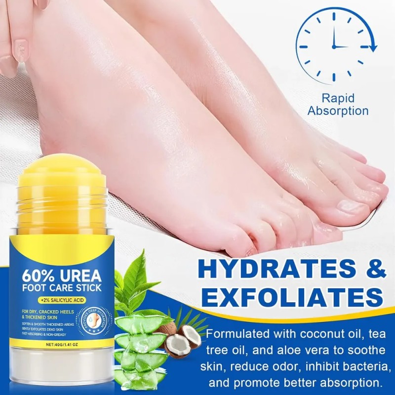 Bálsamo En Barra Con 60% De Urea, 1.4 Oz, Con