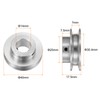 sourcing map Single Groove Pulley 14 mm Fixed Bore 40