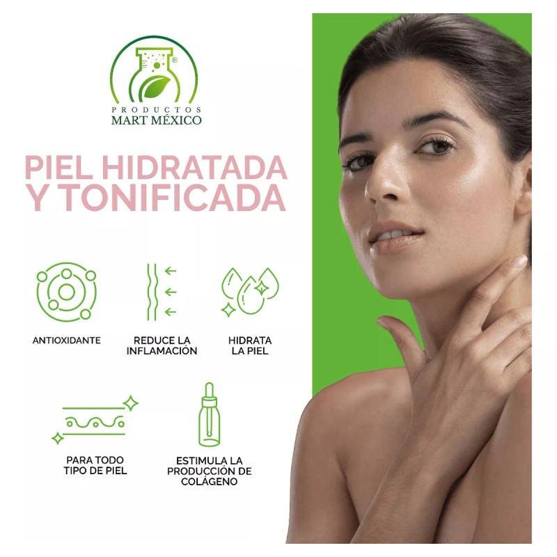 Productos Mart Mexico Agua De Rosas Hidratante Con Aloe Vera