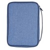 TD A4 Denim Fabric Bible Cover with Zipper Closure Book
