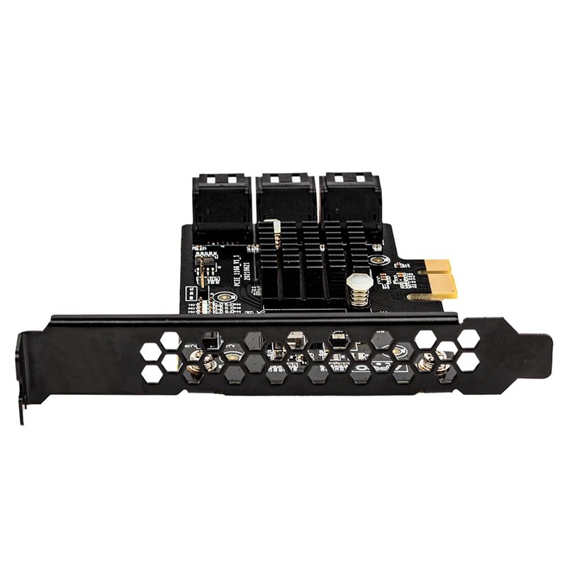 PCIe 3.0 x1 to 6-Port SATA Expansion Card, ASM1166, 6Gbps