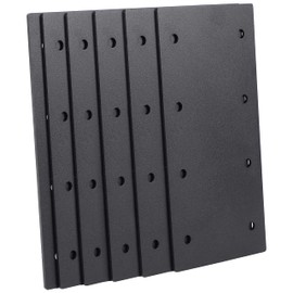 6PCS 9.25x4.5 Inch Straight Steel Mending Plate, 0.12'' Thick I Shape Flat Brackets, Ideal for Wood 6x6 Lumber, for Pergola, Fence, Farm, Mending and Connecting Projects