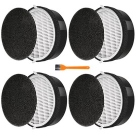 FiiMan LV-H132 Replacement Filter Compatible with LEVOIT LV-H132 Air Purifier Filter Replacement, 3-in-1 H13 True HEPA Filter, High-Efficiency Activated Carbon Filter, Part # LV-H132-RF (4 Pack)