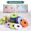 QUARKZMAN 1 Inch Single Fold Bias Tape, Polyester, Continuous Bulk