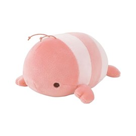 Libuhahato 28212-24 Mascot, Marshmallow Aquamie, Shrimp (Total Length: Approx. 3.1 inches (8 cm), Plush, Fluffy