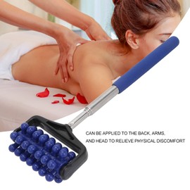 Back Scratchers, Telescopic Massager Back Muscle Roller Adjustable Back Head Arm Scratch Roller for Muscle Relax Portable Extendable Telescoping Backscratchers for Men Women(Navy Blue)