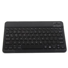 Bluetooth Keyboard 78 Keys RGB Backlit Ultra Slim Silent Portable Wireless Keyboard for Smart Phones Tablets Laptops Black
