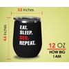SEO Black Edition Wine Tumbler 12oz - eat, sleep, seo,