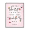 Stupell Industries Wonderfully Made Faith Based Psalm Floral Pink Gigi