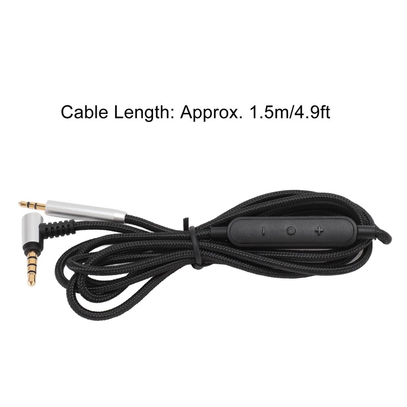 2.5mm to 3.5mm Headphone Cable with Inline Mic and Volume