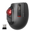 Elecom M-MT1DRSBK Wireless Mouse, Receiver Included, Trackball, Small, Thumb, 5