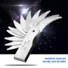 Radius Gauge, Stainless Steel Radius Gauge, External Internal Concave Convex