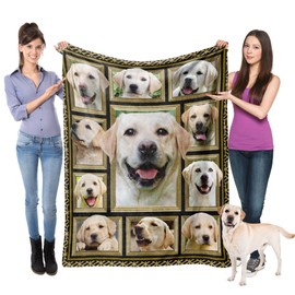 Labrador Retriever Blanket for Kids Boys Girls, Labrador Retriever Gifts for Dog Lover, Super Soft Fuzzy Dog Throw Blanket Labrador Retrievers Print Plush Gift for Birthday Christmas 40x50 inch