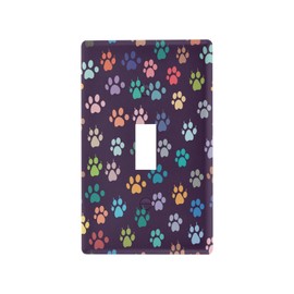 YETTASBIN Dog Paw Duplex Outlets Cover Unbreakable Wall Plate Cover with Screws for Living Room, Bedroom, Office, School, Home Decor-4.53 x 2.76 Inch