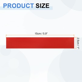 HARFINGTON 6pcs Reflective Stickers 1" x 5.9" High Visibility Vinyl Reflective Adhesive Tape Waterproof for Bike Car Motorcycle Trailer Helmet Mailbox, Red