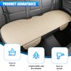 51.97 x 19.29 Inch Linen Rear Bench Seat Protector, Beige