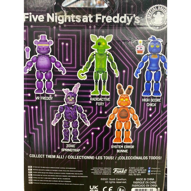 Funko FNAF Five Nights At Freddy's Radioactive Foxy GITD Action