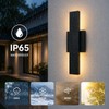 OUVR Outdoor LED Wall Light, Modern Exterior Sconce, Waterproof Porch