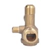 Air Compressor Valve Replacement Components Brass 4 Way Double Pipe