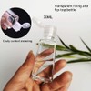 yIFeNG 30ml Portable Empty Hand Sanitize Bottle with Tassels Leather