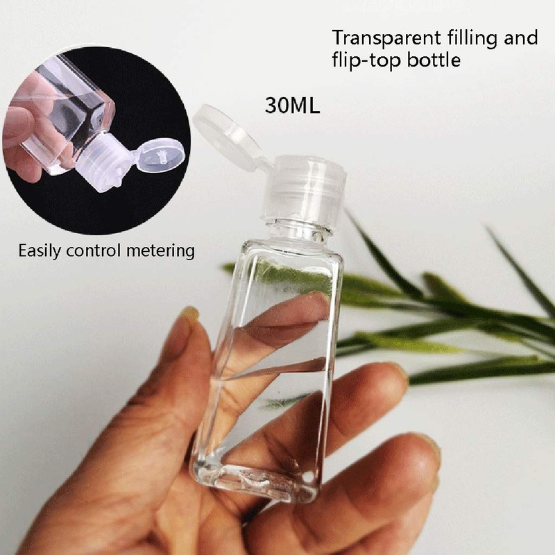 yIFeNG 30ml Portable Empty Hand Sanitize Bottle with Tassels Leather