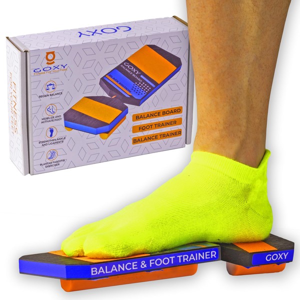 Goxy Balance Board is one of Balance Boards for Adults, Unique Balance Board for Physical Therapy and Your Balance Trainer, Plantar Fasciitis Relief and Stretcher, Ankle Stretcher, Ankle Strengthener