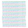 Removable Desk Stickers - Alphabet Letters Strips and 0-20 Numbers