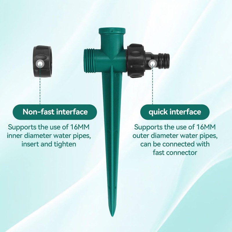Proxima Direct 2 Pack Yard Sprinkler 360° Rotating Lawn Sprinkler