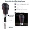 Padaodao Leather Gear Knob, Shift Lever Head Accessories Fit for