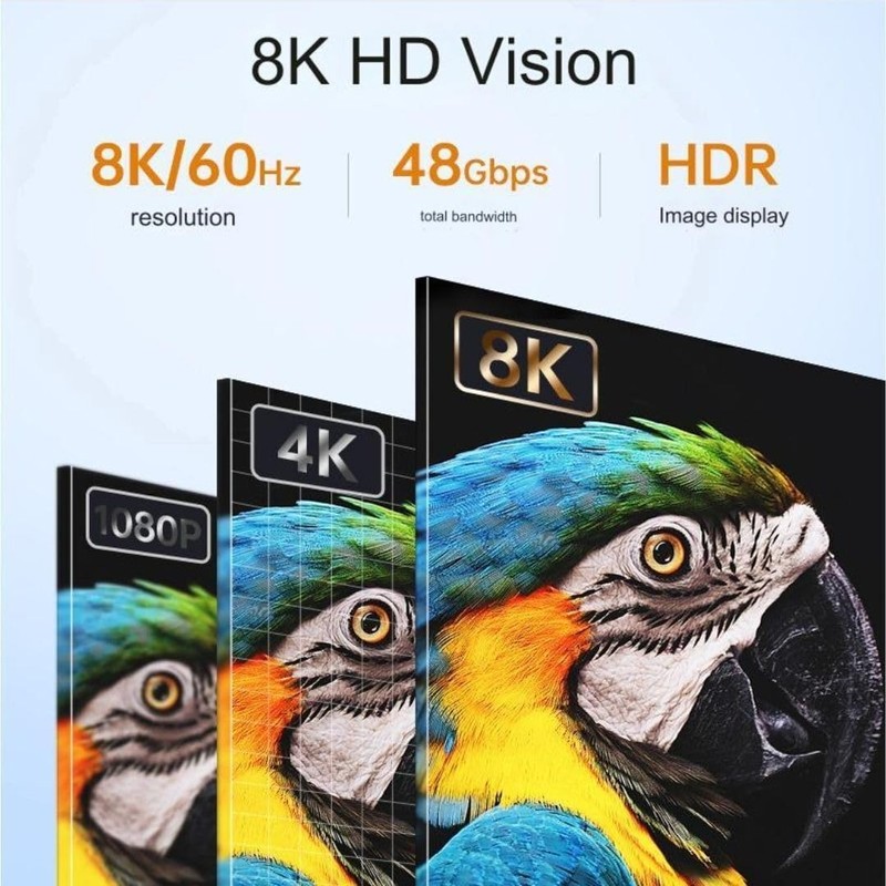 BOOC Straight Down Bend HDMI Elbow HD Video Cable 2.1