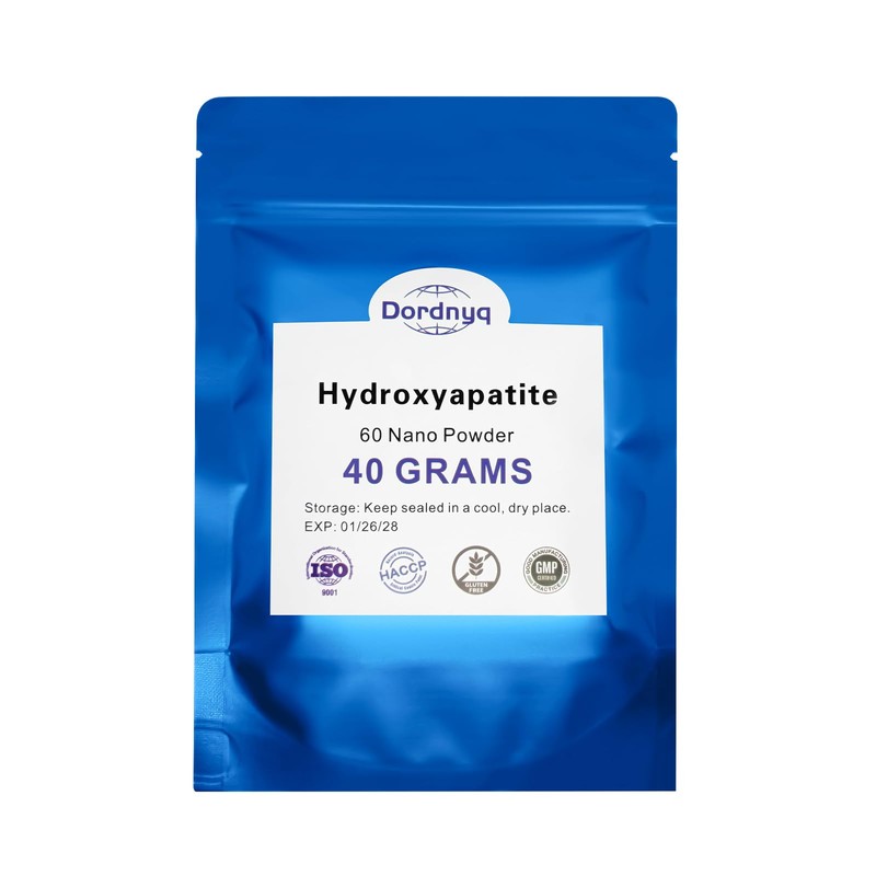 Nano Hydroxyapatite Powder for DIY Toothpaste, Teeth Whitening Repair Tooth