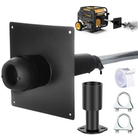 Generator Exhaust Extension Silencer Kit with Insulated Through- Wall Mounting Plate Safely Vent Exhaust Reduce Noise By 50% Compatible with Firman H07552 Wh03242 T07571 T07573 Honda Eu6500is Eu7000is