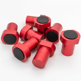 8-Pack 3/4 Inch (19mm) Aluminum Bench Dogs - Non-Slip Woodworking Bench Clamp Accessories for Dog Hole Clamping(Red)