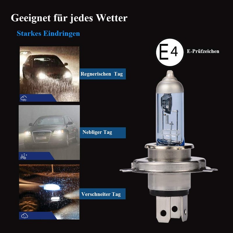 H7 H4 H1 Halogen Lamps, Car Lamp, Headlight Lamp, Replacement