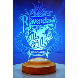 Sentidos 3D LED Night Light, Lamp, Boys’, Children’s Gifts, Birthday Gifts, Christening Gift, Desk, Bedroom Lamp, Ravenclaw