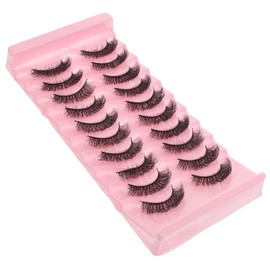 Baluue 10pairs Natural Look False Eyelashes for Women Lightweight Comfortable Lashes for Everyday Use Easy to Apply for Parties and Beauty Contests