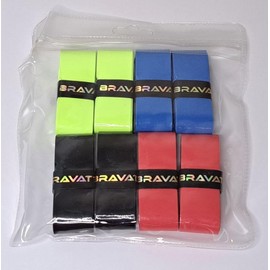 Bravatto Foosball Wraps 8-Pack: 2 Blue, 2 Black, 2 Red, 2 Neon Green. Pro Foosball Table Tournament Handle Wraps