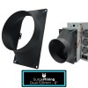 Antminer Dual 120mm to 6 Inch Max Fan Shroud Silencer