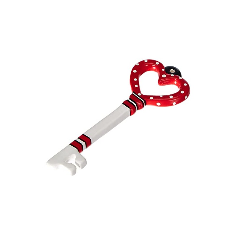 Egan Key Ceramic, White and Red, Unique