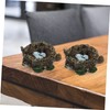 IWOWHERO 6 Pack Simulated Bird's Nest Ornaments Resin Craft for