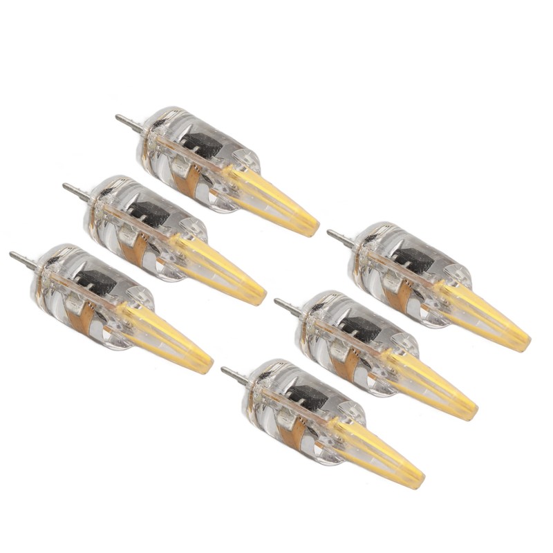 6 Pcs 6W 500LM G4 Bulb LED COB Silica Gel