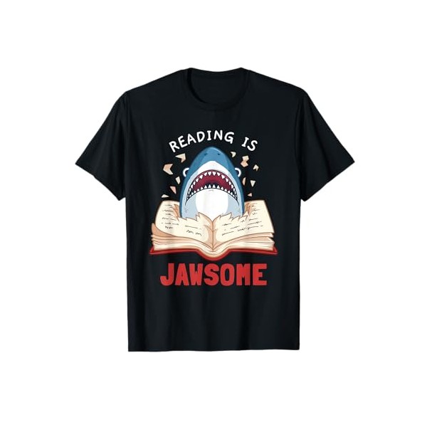 Reading Is Jawsome Bookworm Shark Book Lover Gift For Kids