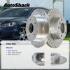 AutoShack Set of 4 Front and Rear Drilled and Slotted