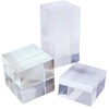 DIZLAS Acrylic Block Display Stand, Acrylic Cube, Display Stand, Transparent,